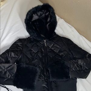 Bebe black puffer jacket